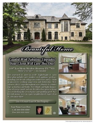 email flyers to real estate agents