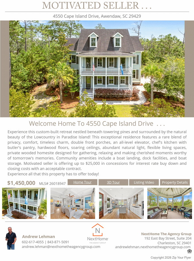 Welcome Home To 4550 Cape Island Drive  . . .