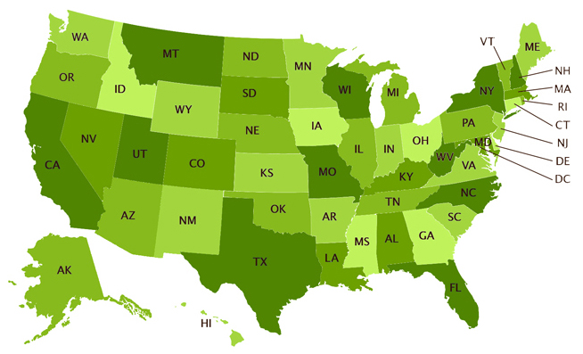 Map of USA