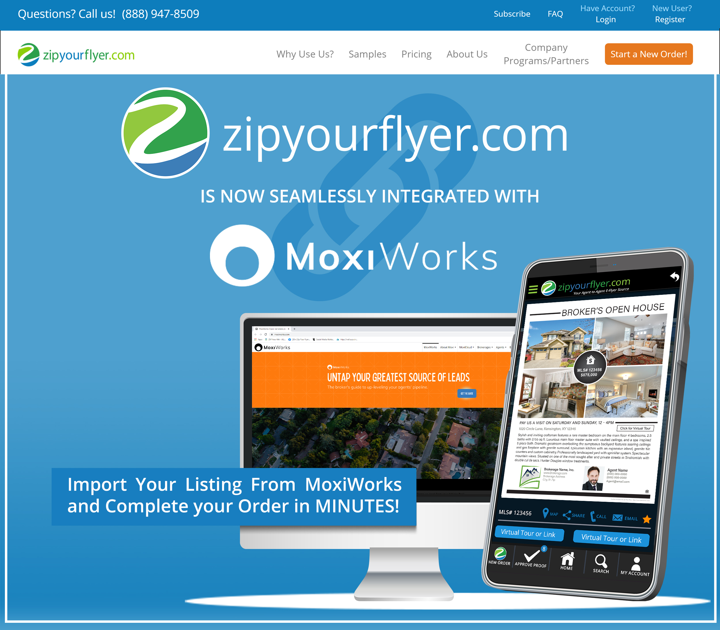 MoxiWorks and Zip Your Flyer REALTOR listing flyers