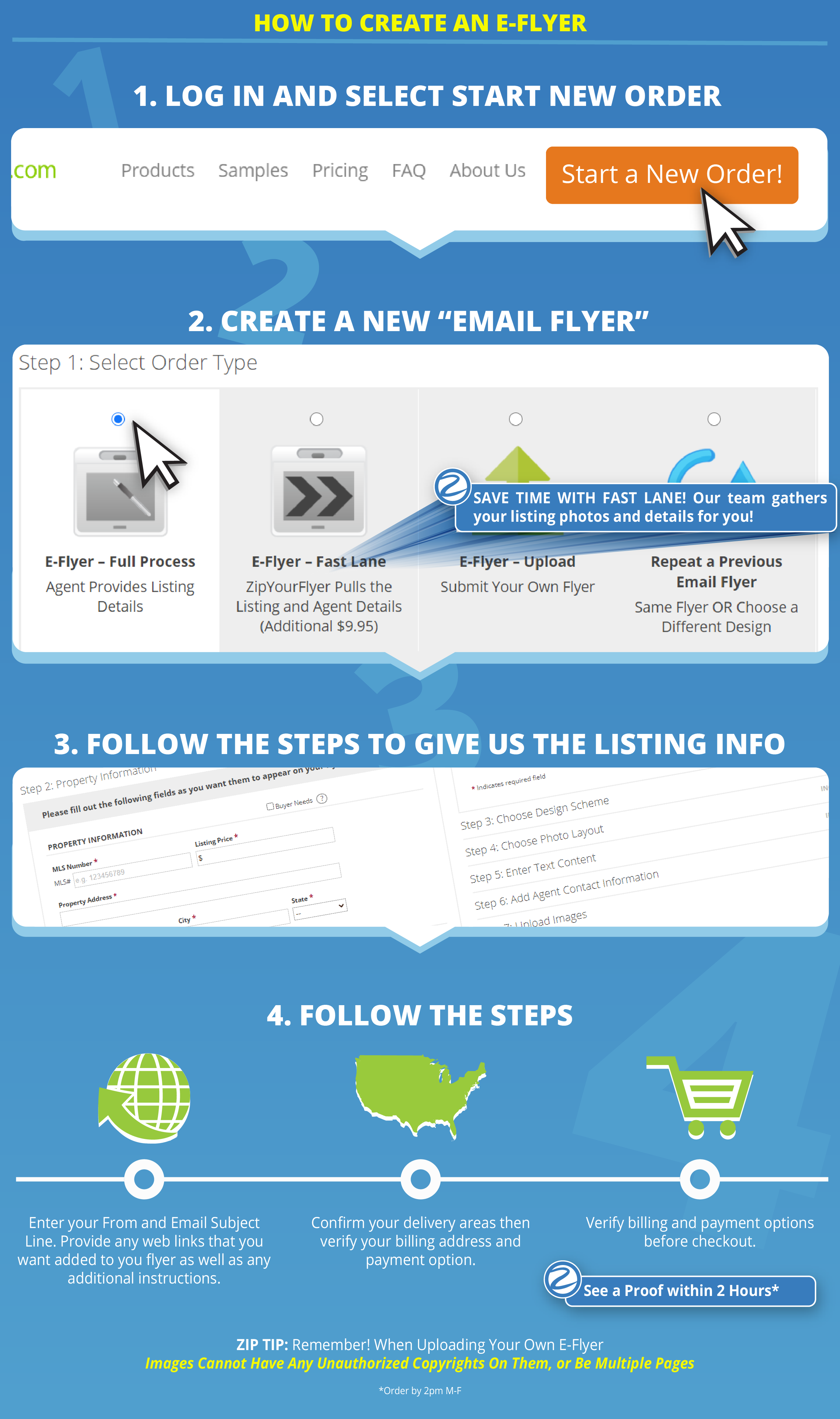How to Place an email flyer order