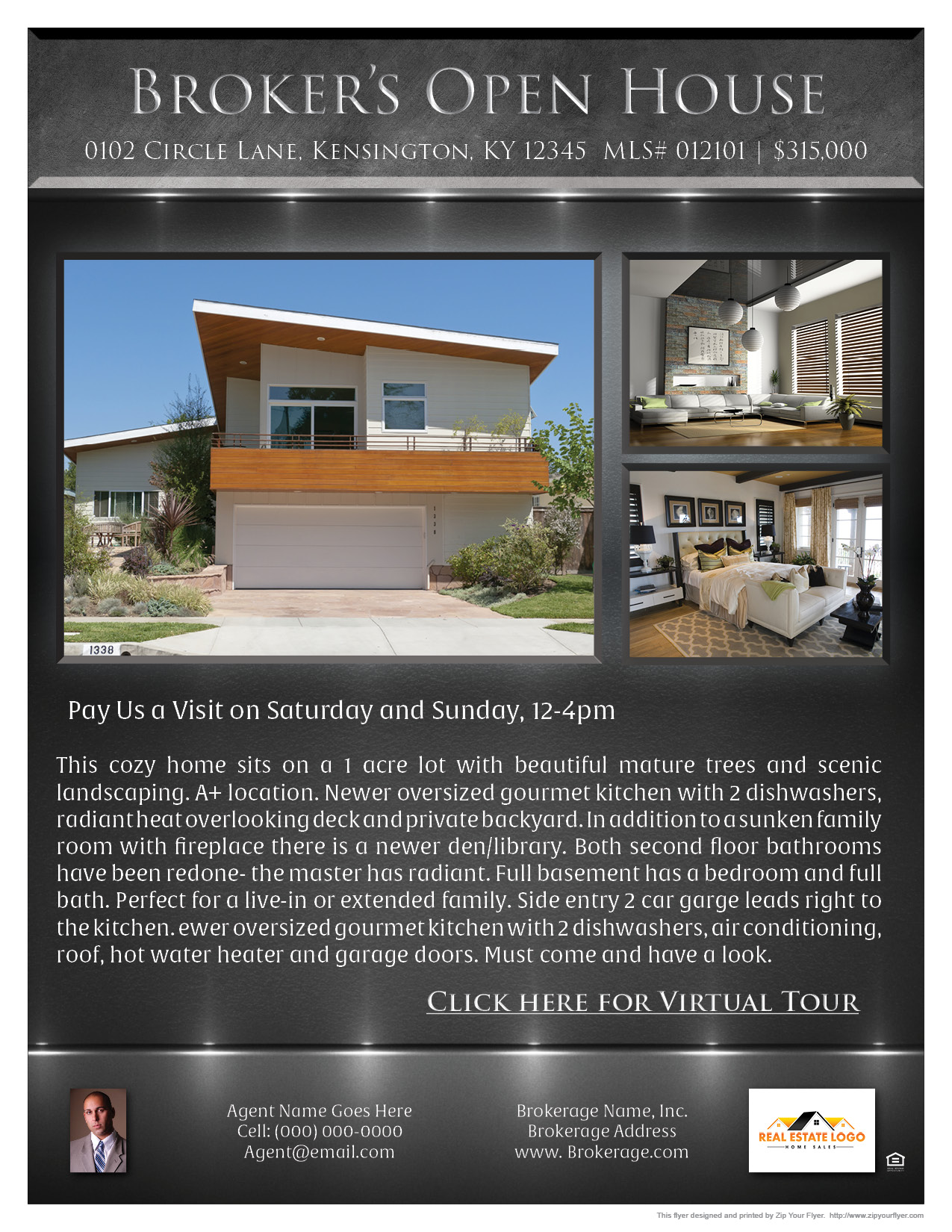 <strong>Real Estate Flyer Template</strong>. Download, make your property ... Real estate agent flyer template